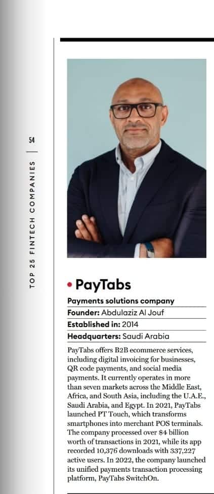 Top 25 Fintech Companies 2022 – Forbes Middle East
