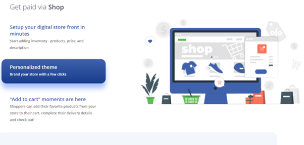 Paymes lets you build your own online store in minutes