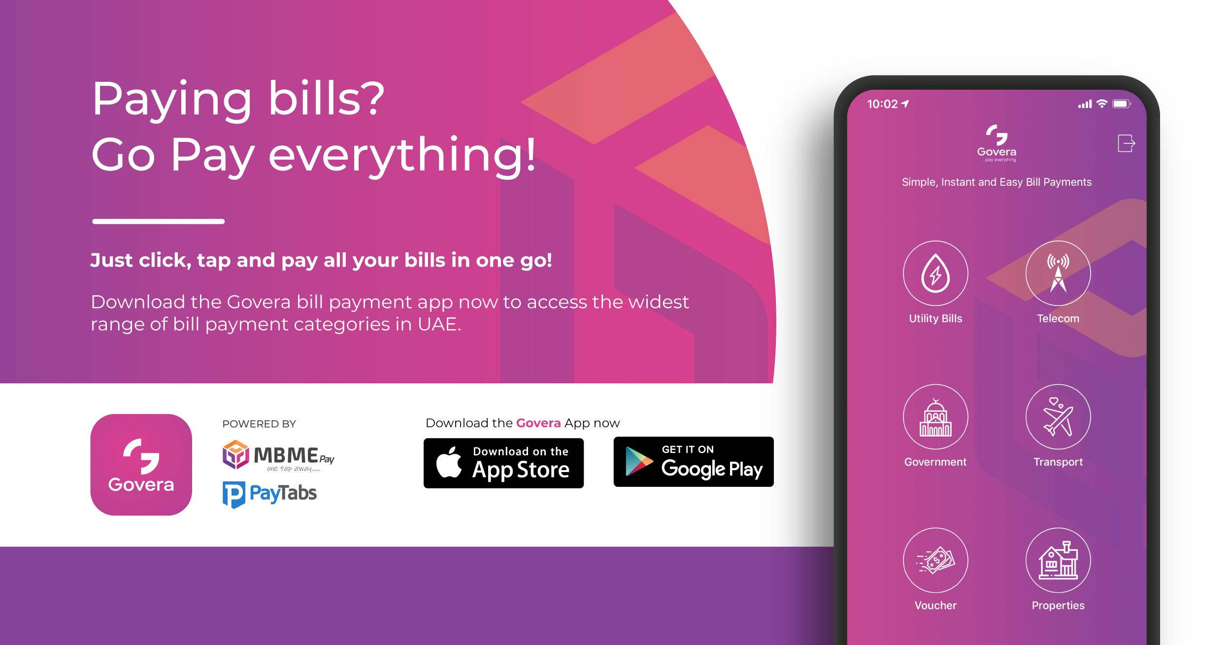 PayTabs collaborates with MBME Pay to launches Govera –  an all in one bill payment App